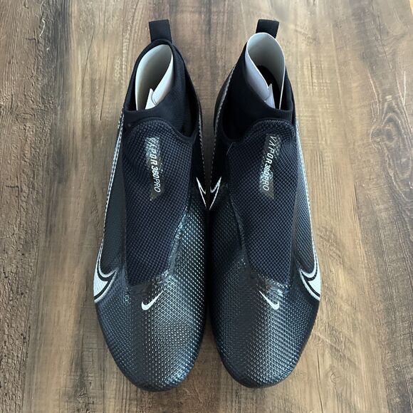 Nike Vapor Edge Pro 360 Black White Men Size 13 Wide Football Cleats CV6348-001 main image 6